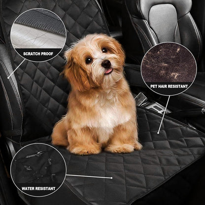 Asfrost Dog Seat Cover Cars Trucks Suvs, Thick 600D Waterproof Pet Car Seat Cover Dog, Heavy Duty & Wear-Resistant Durable Nonslip Backing with Side Flaps, Scratchproof Dog Front Seat Cover